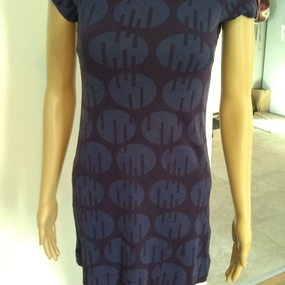 H&M Dress Mini Short Sleeve Purple Wonens Size 2